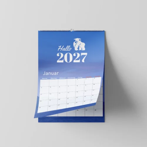 Kalender drucken lassen – individuell bedruckter Wandkalender mit Spiralbindung